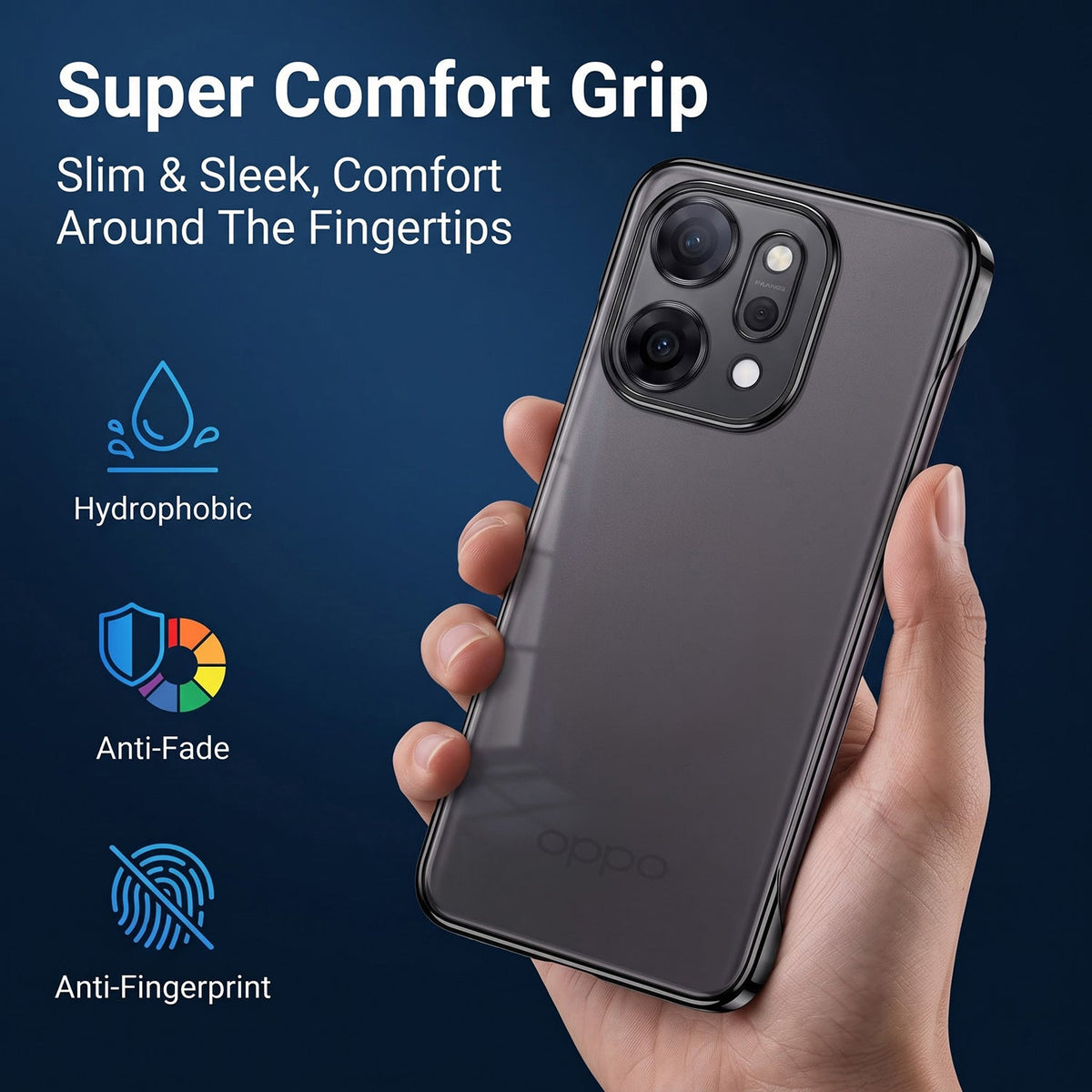 Oppo Reno 14 Pro 5G (100% Original) Ultra-Thin Frameless Lightweight Case