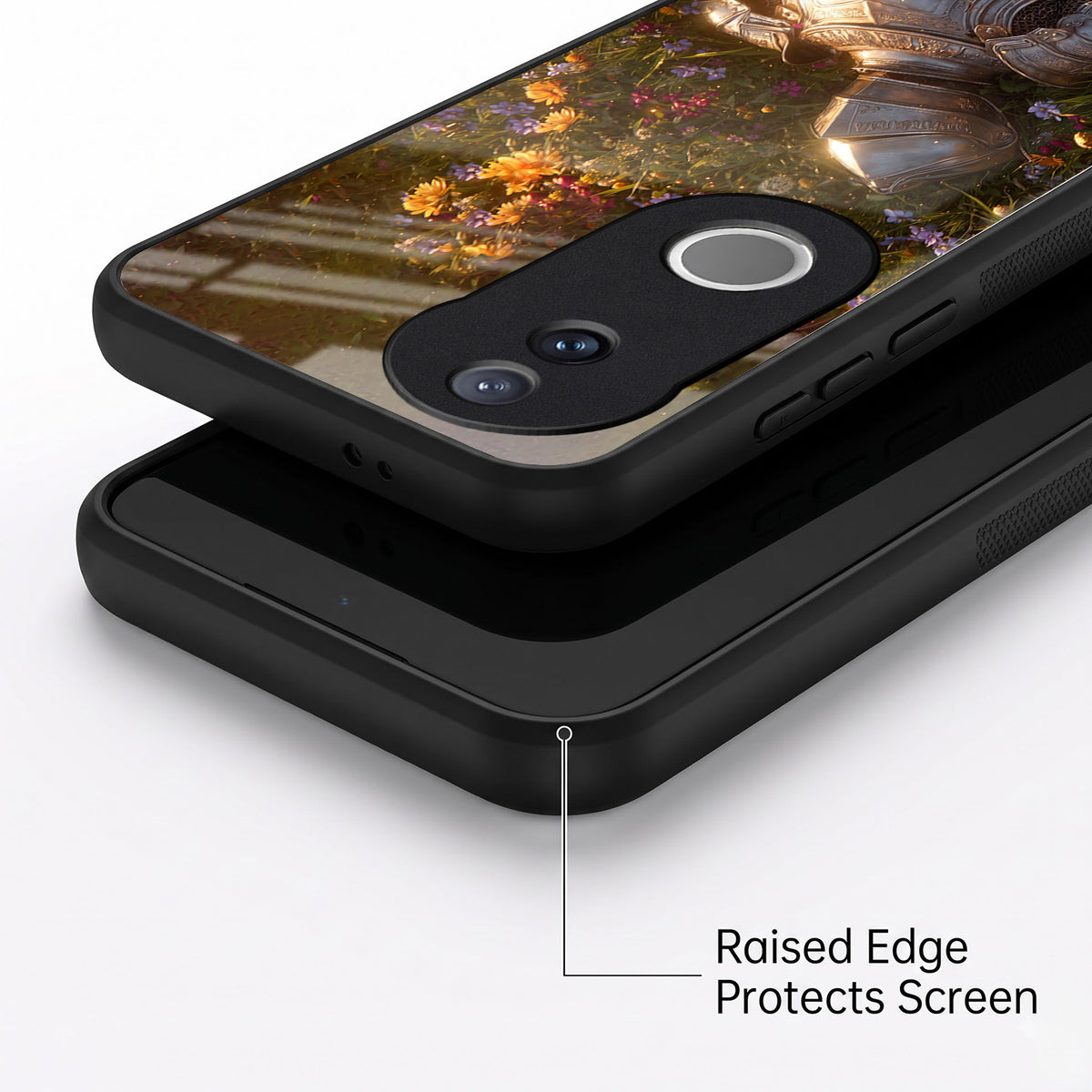 Vivo V50 5G Armored Knight Acrylic Glass Back Case