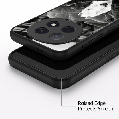 Oppo F29 Pro 5G Premium Acrylic Shockproof Glass Back Case (Mystic Stallion)
