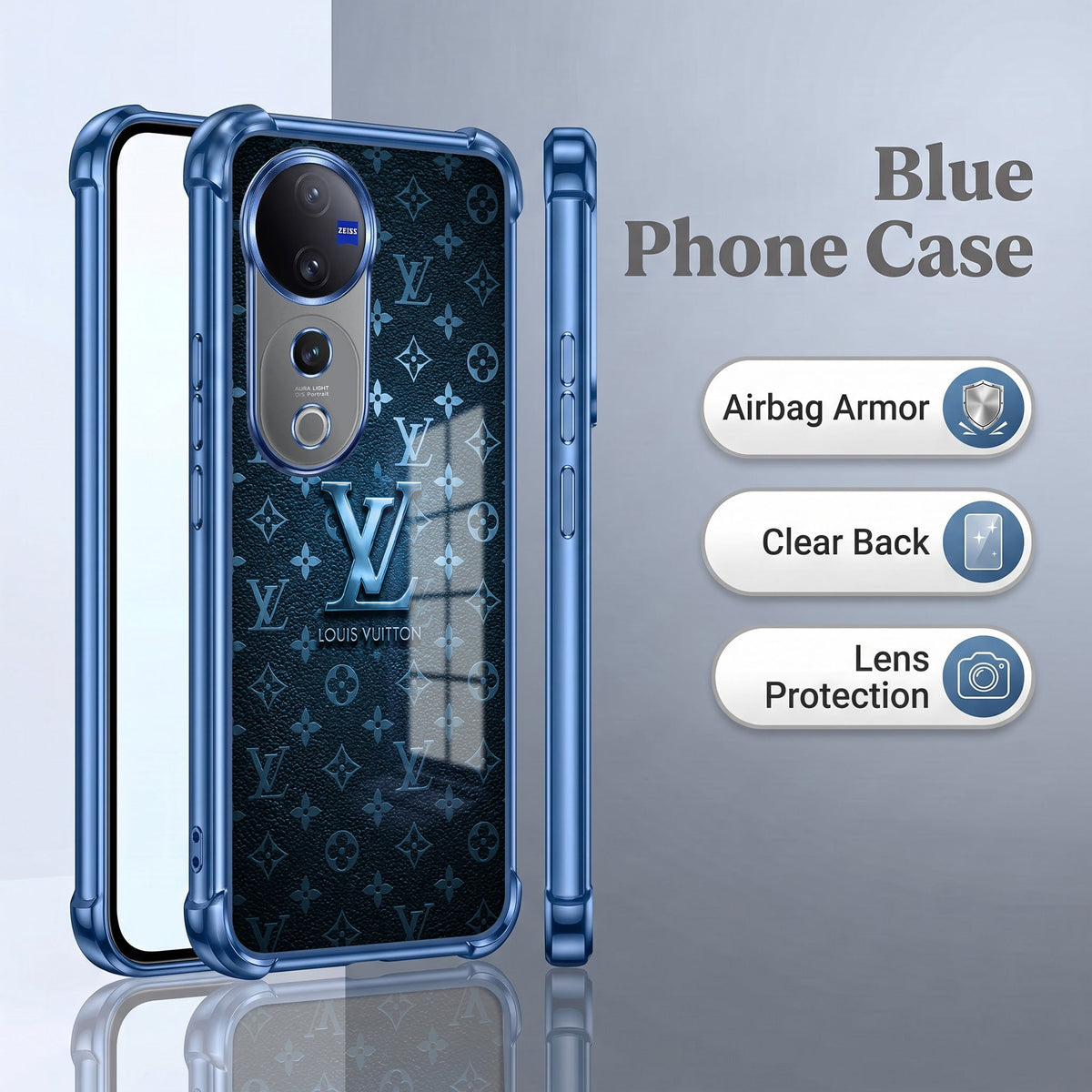 Vivo V40 Pro 5G LV Monogram Airbags Printed Back Case