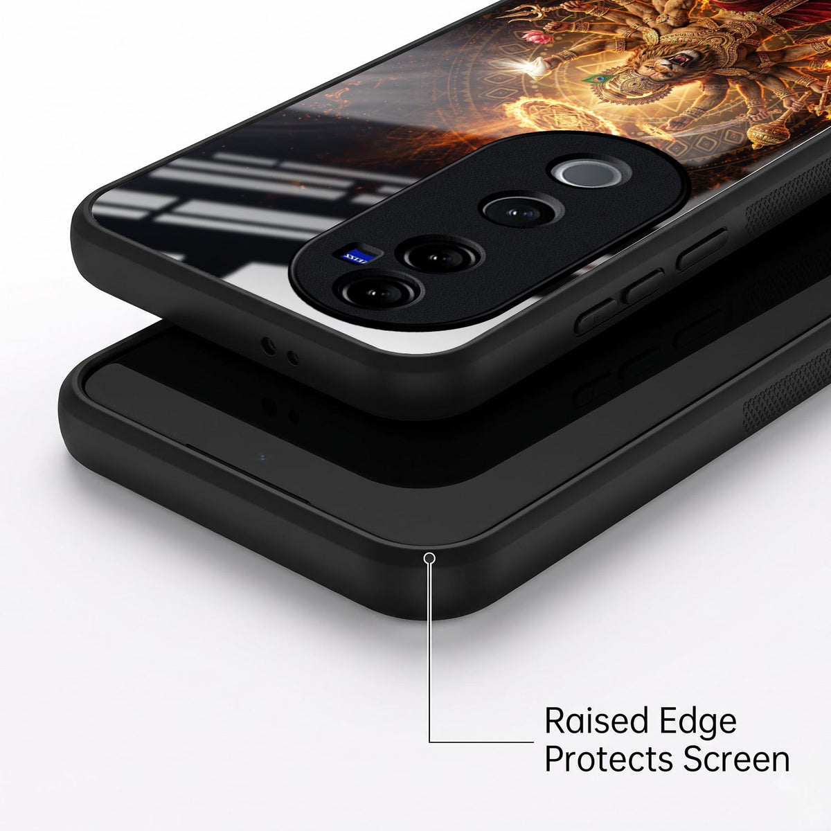 Vivo V40 Pro 5G Lord Narasimha Acrylic Glass Back Case