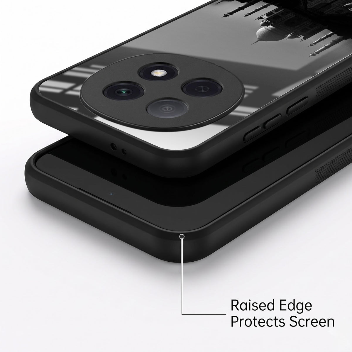 Oppo F29 Pro 5G Premium Acrylic Shockproof Glass Back Case (Taj Mahal)