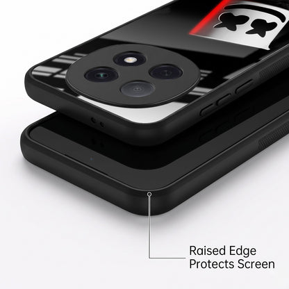 Oppo F29 Pro 5G Premium Acrylic Shockproof Glass Back Case (Mask Dark)