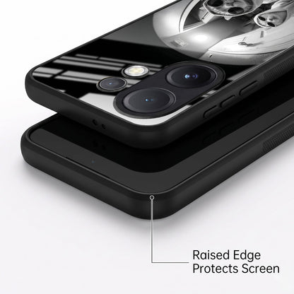 Vivo V60 5G Premium Acrylic Shockproof Glass Back Case (Purrfect Duo)