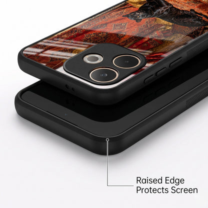 Oppo A5 Pro 5G Royal Black Panther Acrylic Glass Back Case