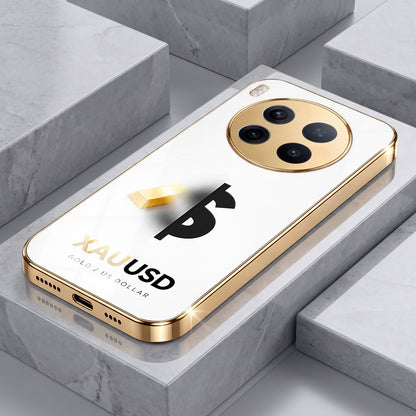 Vivo X300 Pro 5G Luxury XAU/USD Gold Electroplated Glass Phone Back Case