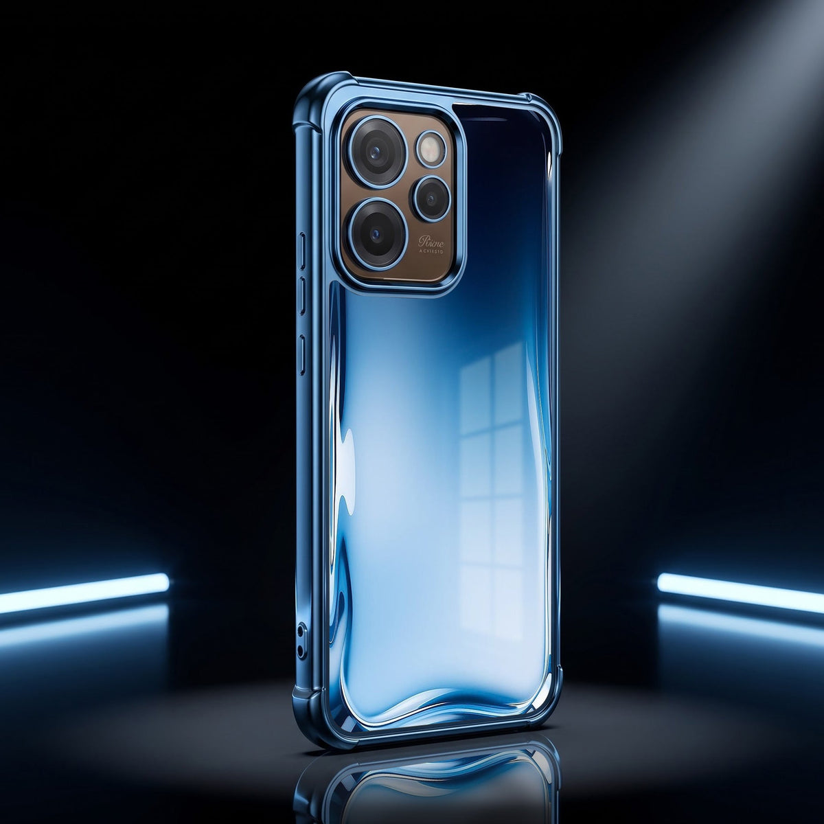 Oppo Reno 15 Pro Mini 5G Premium Crystal Blue Airbags Printed Back Case