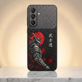 Samsung Galaxy A37 5G Samurai Mask Carbon Fiber Leather Hybrid Back Case