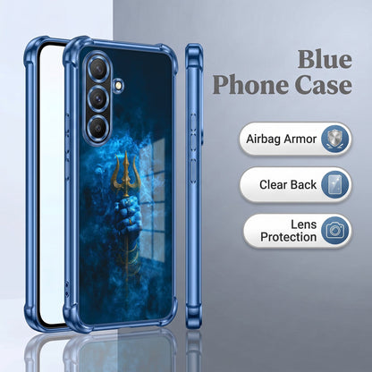Samsung Galaxy A36 5G Premium Golden Trishul Airbags Printed Back Case