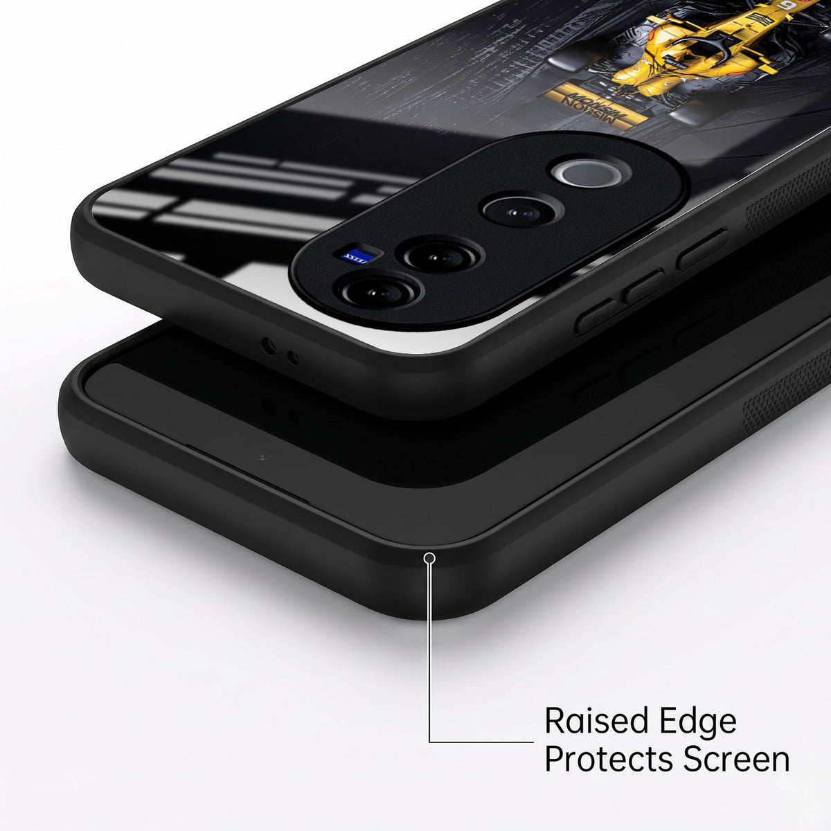 Vivo V40 Pro 5G F1 Racing Car Acrylic Glass Back Case