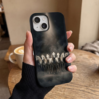 iPhone 15 5G Running Horses Protective Case