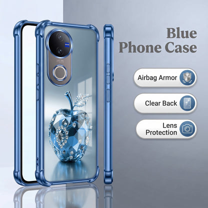 Vivo V50 5G Blue Apple Airbags Printed Back Case