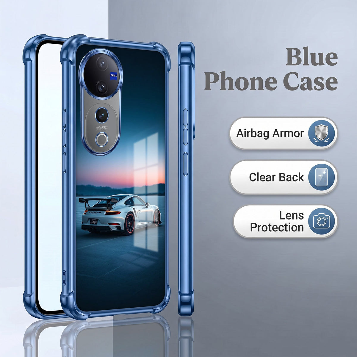 Vivo V40 Pro 5G Porsche  Airbags Printed Back Case