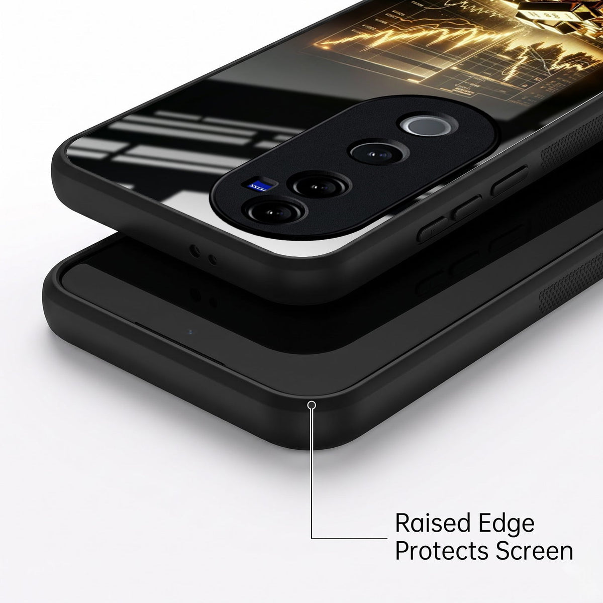 Vivo V40 Pro 5G Luxury Wealth Trader Acrylic Glass Back Case