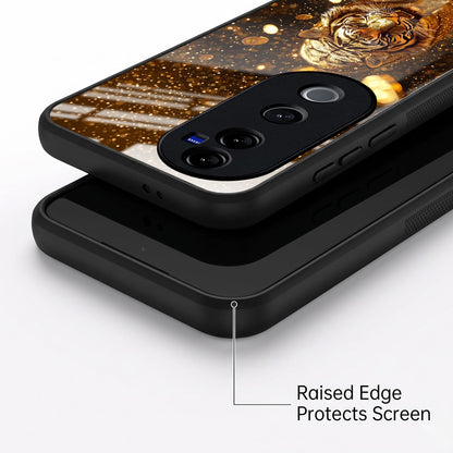 Vivo V40 Pro 5G Luxury Tiger Acrylic Glass Back Case