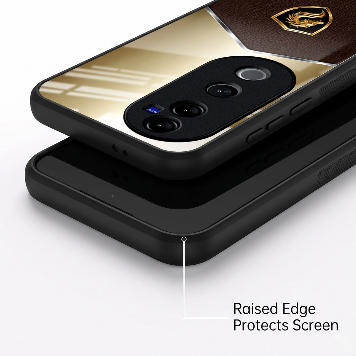 Vivo V40 Pro 5G Dragon Crest Acrylic Glass Back Case