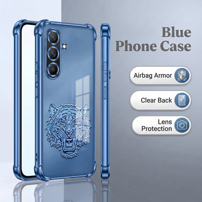 Samsung Galaxy A36 5G Tiger Face Blue Airbags Printed Back Case