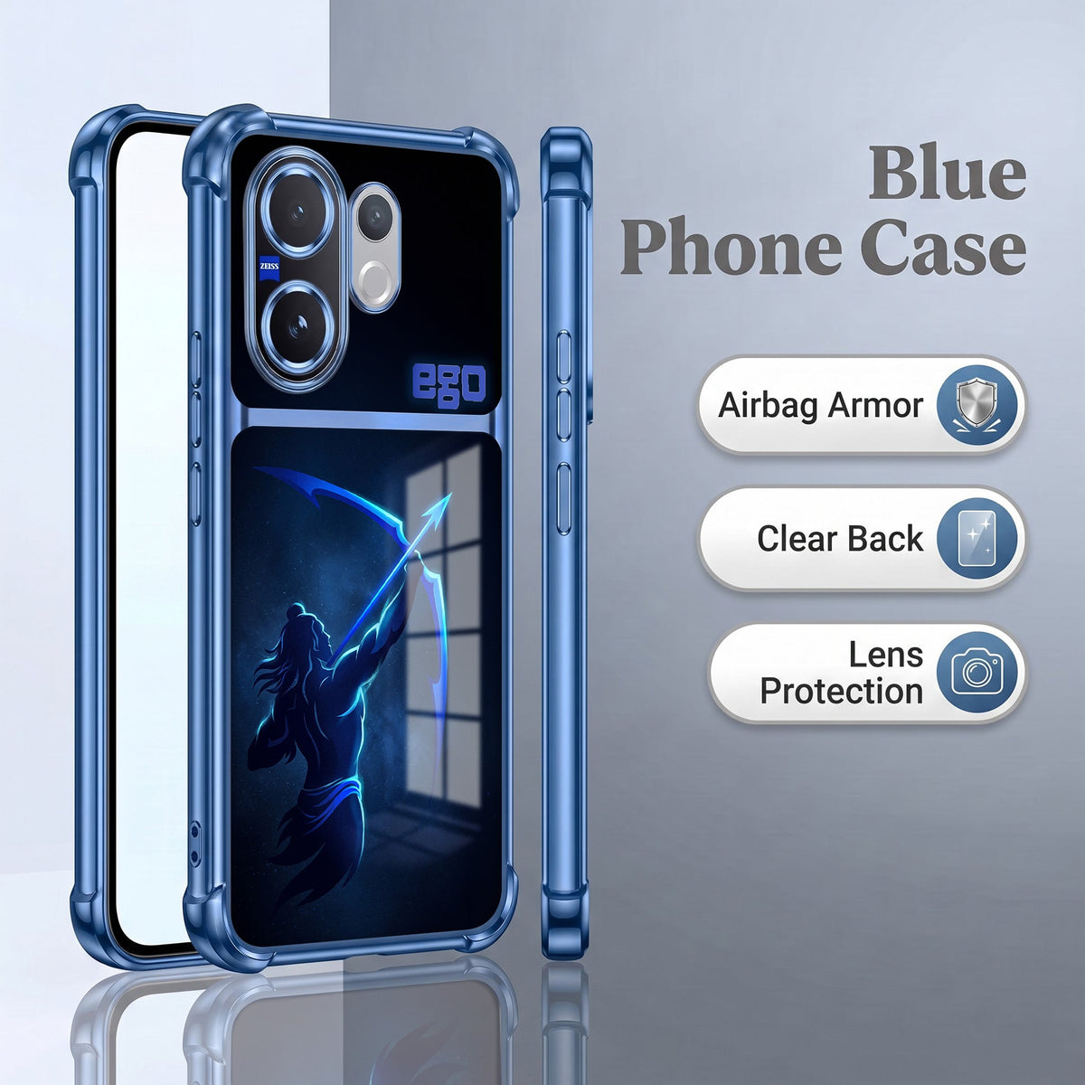 Vivo V60 5G Legendary Archer Dual-Tone Transparent Airbags Case