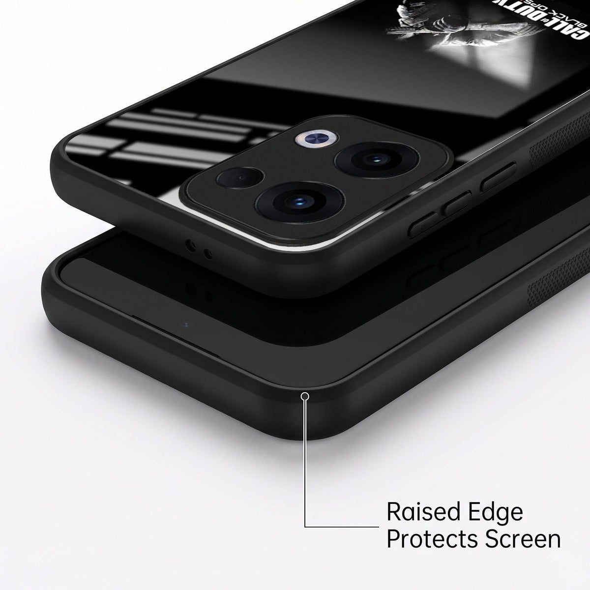 Oppo Reno 13 5G Premium Acrylic Shockproof Glass Back Case (Gamer Edition)