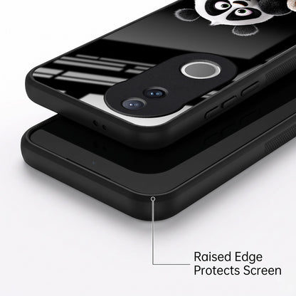 Vivo V50 5G Cute Panda Acrylic Glass Back Case