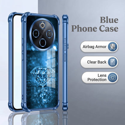 Vivo T4 5G Blue Diamond Airbags Printed Back Case