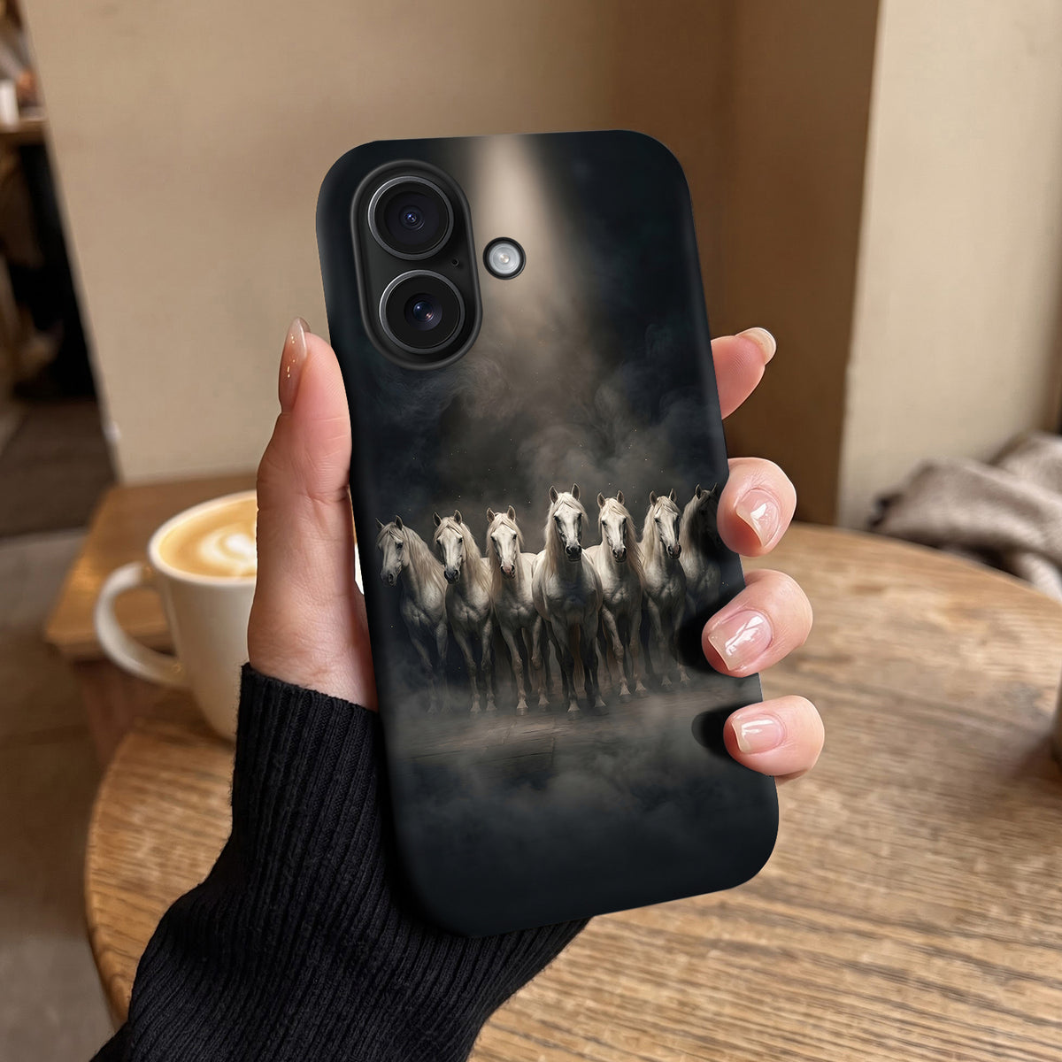 iPhone 16 5G Running Horses Protective Case
