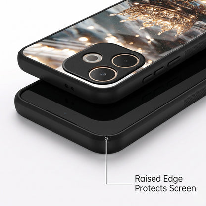 Oppo A5 Pro 5G Golden Crown Ocean Acrylic Glass Back Case