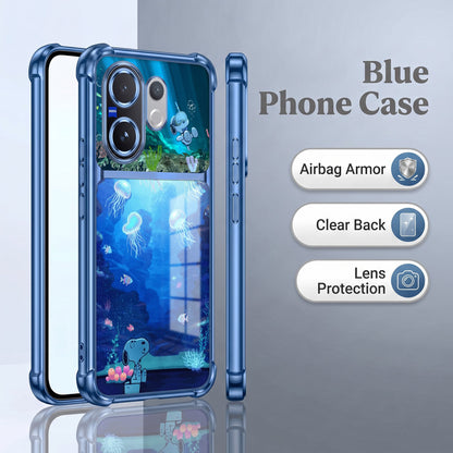 Vivo V60 5G Mystic Jellyfish Dual-Tone Transparent Airbags Case