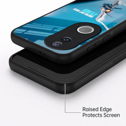 Vivo V50 5G Fighter Jet Control Acrylic Glass Back Case
