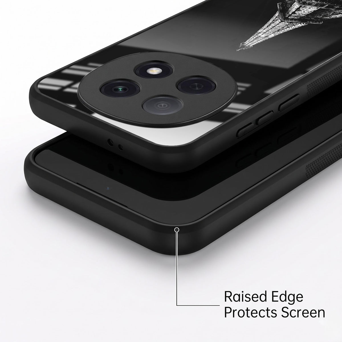 Oppo F29 Pro 5G Premium Acrylic Shockproof Glass Back Case (Eiffel Tower)