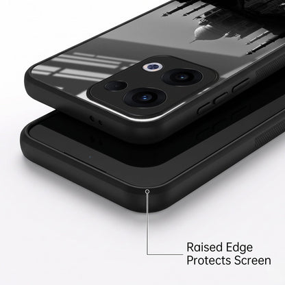 Oppo Reno 13 5G Premium Acrylic Shockproof Glass Back Case (Taj Mahal)