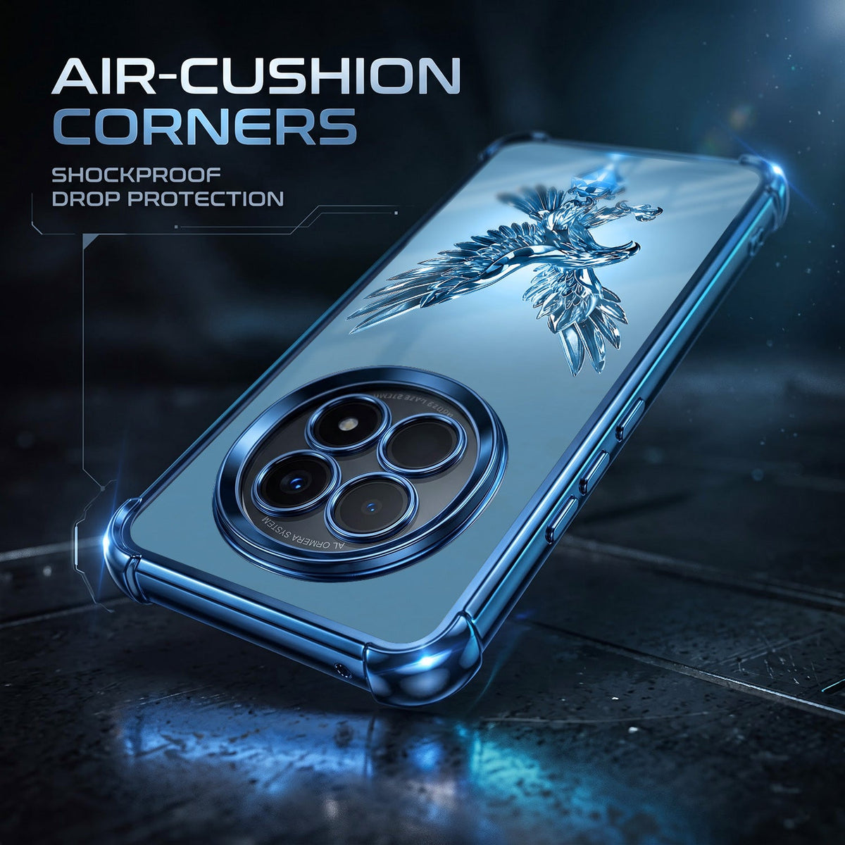Oppo F29 5G Blue Eagle Airbags Printed Back Case