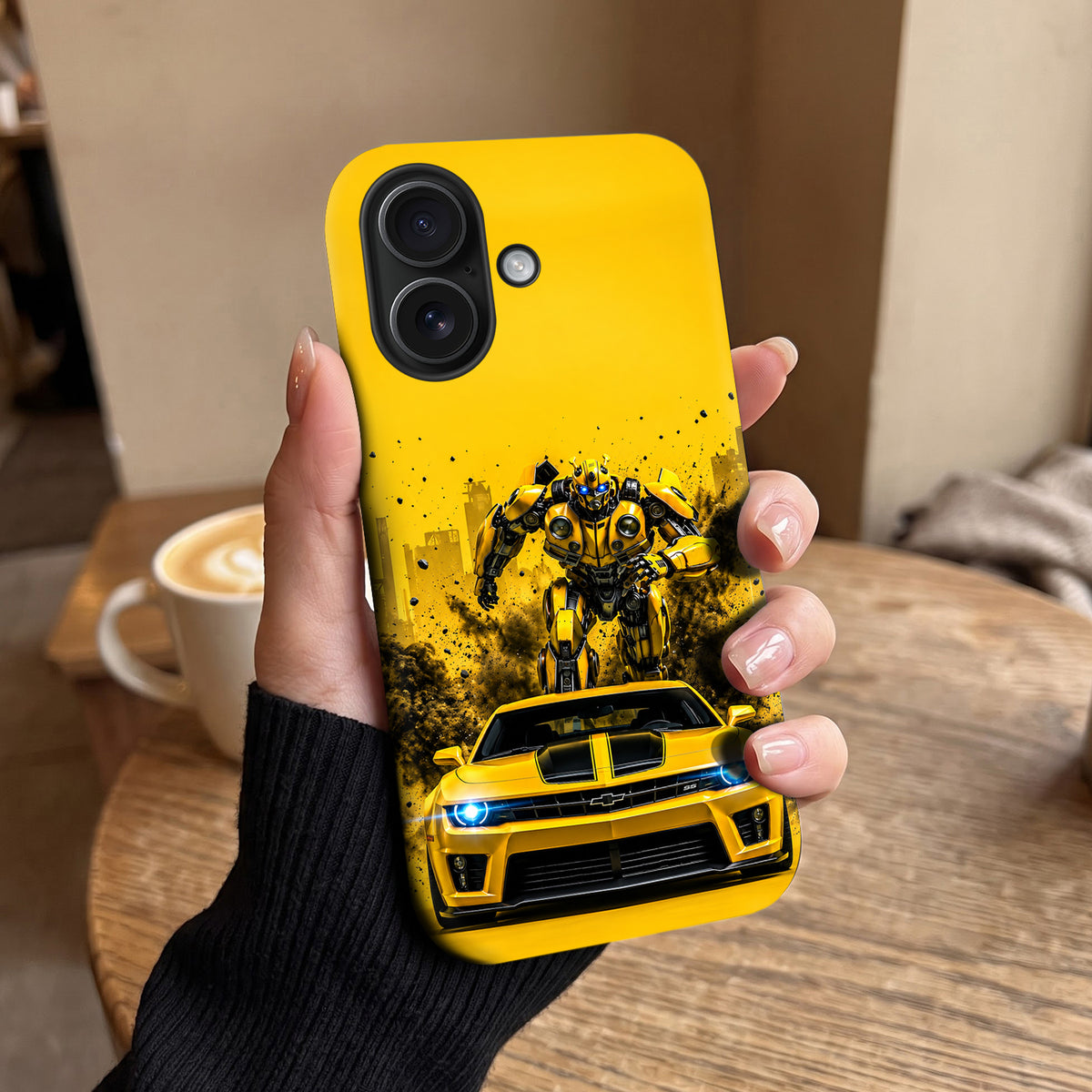 iPhone 16 5G Yellow Transformers Car Protective Case
