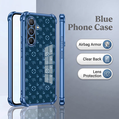 Samsung Galaxy A56 5G Luxury Monogram Blue Airbags Printed Back Case