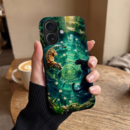 iPhone 16 5G Tiger & Panther Mystic Protective Case
