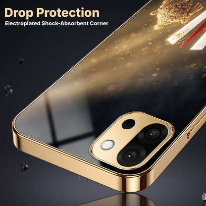 OnePlus 13s 5G Royal Heritage Edition Gold Electroplated Glass Phone Back Case