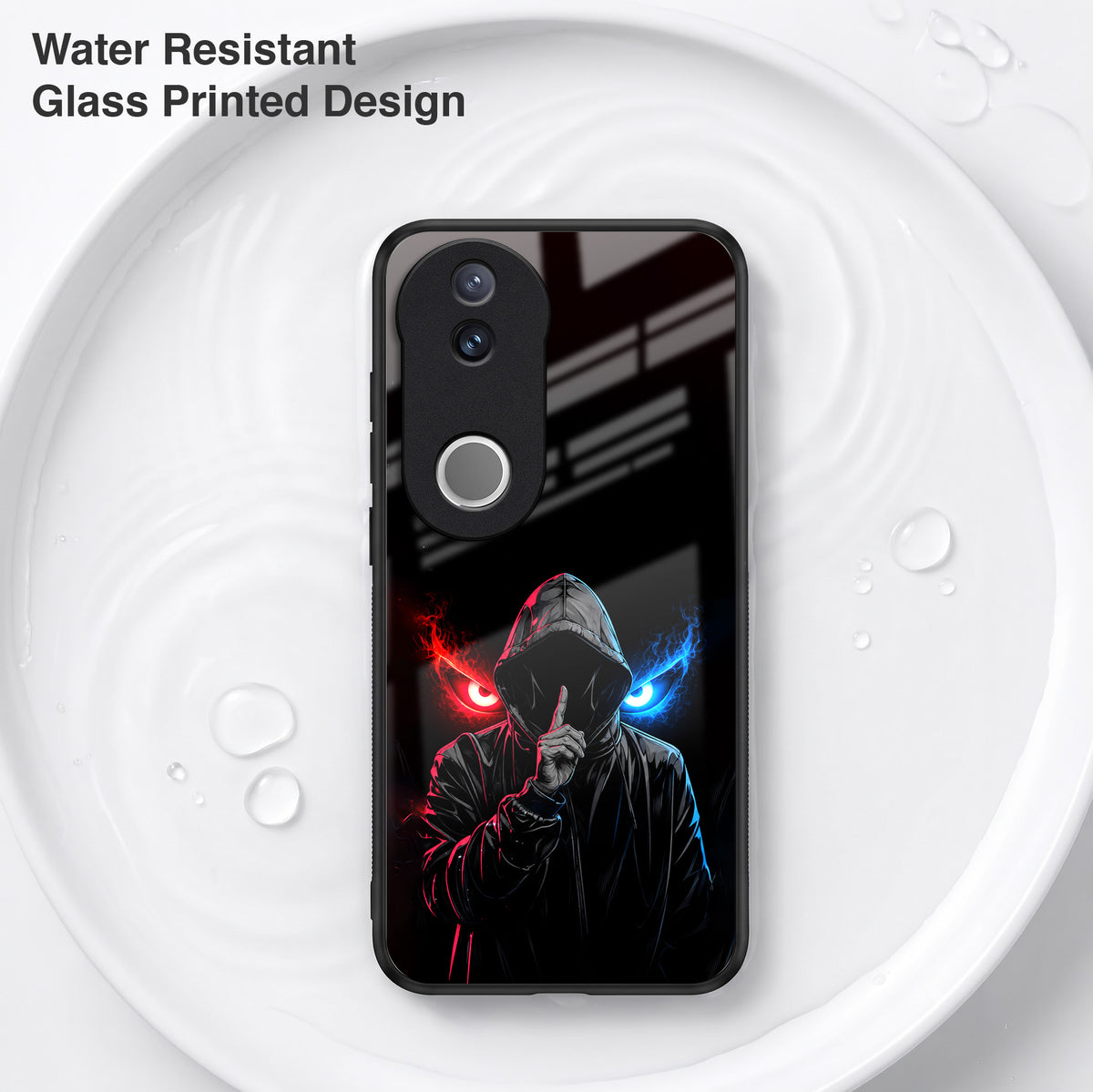 Vivo V50 5G Hooded Shadow Demon Acrylic Glass Back Case