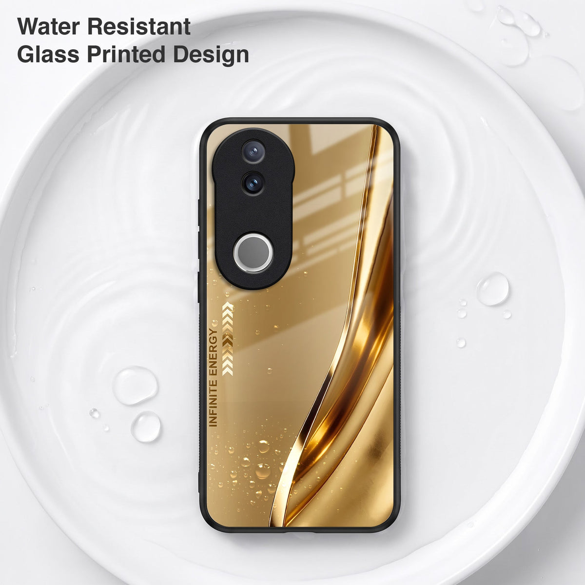 Vivo V50 5G Luxury Infinity Energy Acrylic Glass Back Case