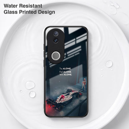 Vivo V50 5G Win Alone F1 Racing Acrylic Glass Back Case