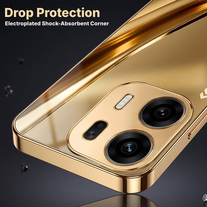 Oppo K14 Plus 5G Luxury Infinity Energy Gold Electroplated Glass Phone Case