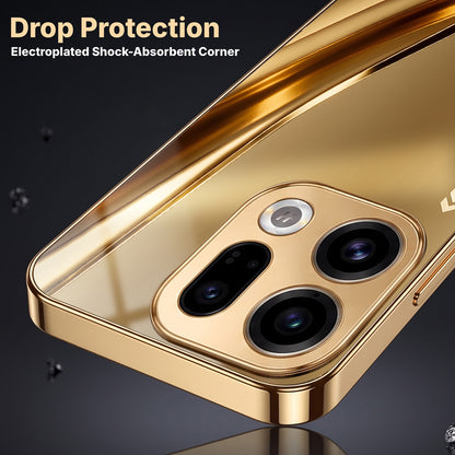 Oppo Find X9 5G Luxury Infinity Energy Gold Electroplated Glass Phone Case