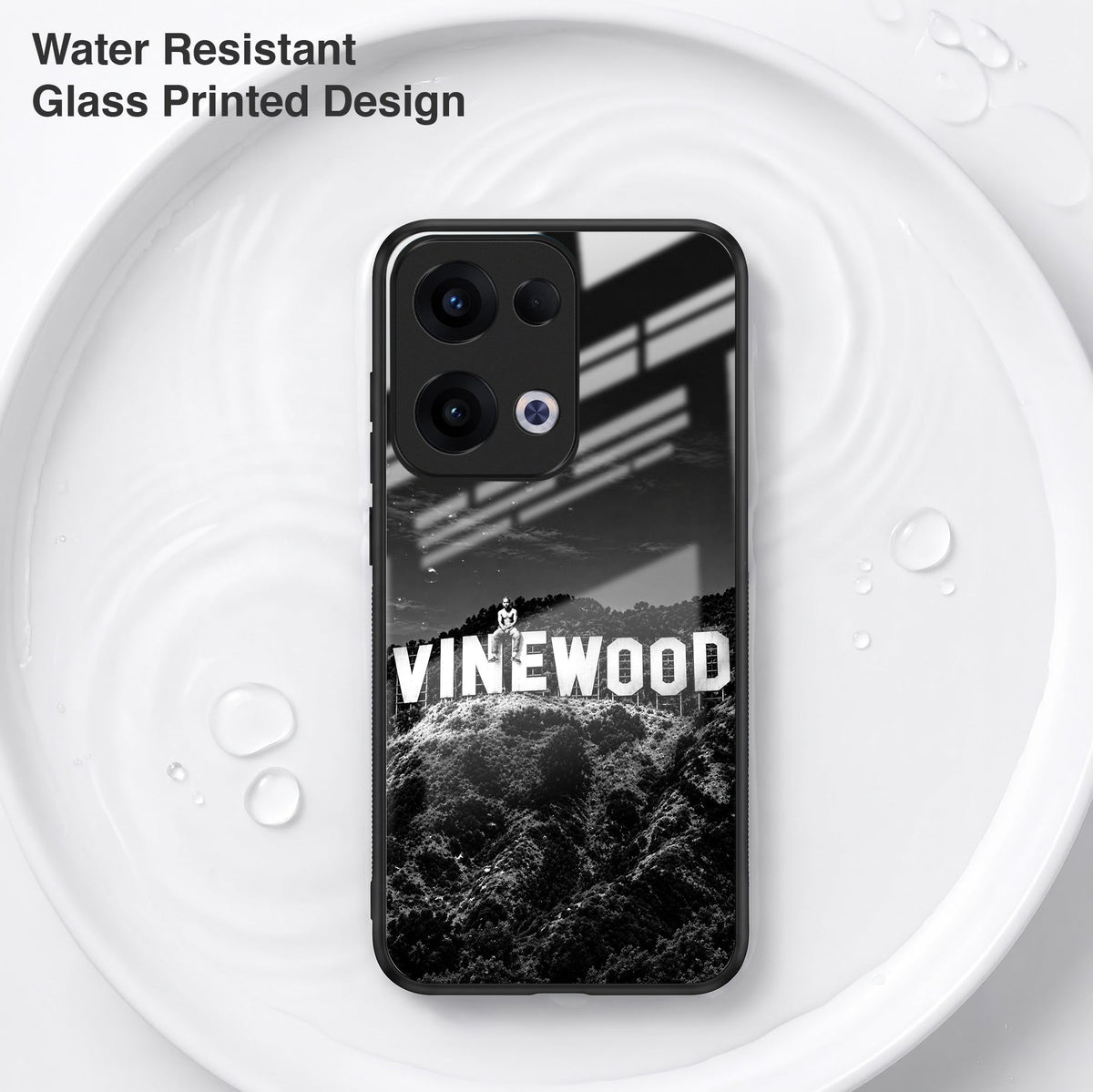 Oppo Reno 13 5G Premium Acrylic Shockproof Glass Back Case (Vinewood)