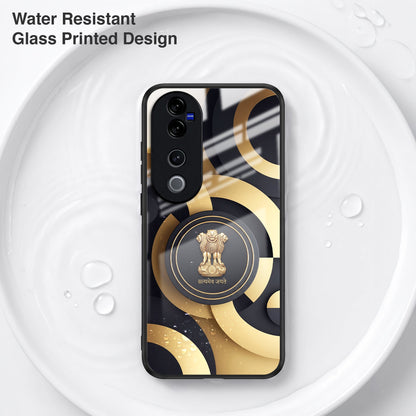 Vivo V40 Pro 5G Royal Emblem Acrylic Glass Back Case