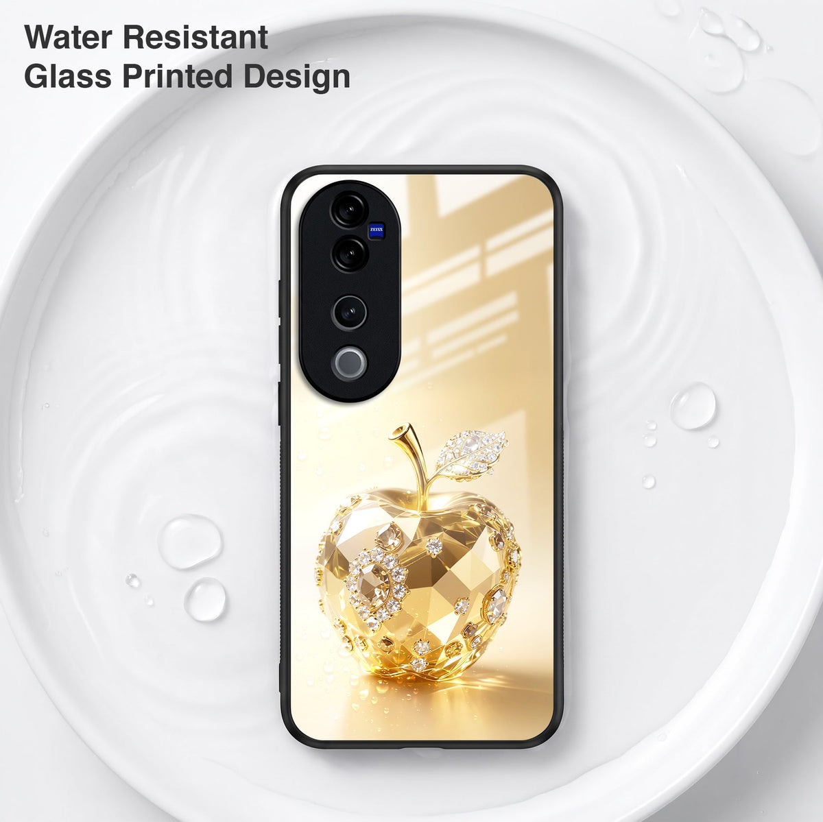 Vivo V40 Pro 5G Golden Apple Acrylic Glass Back Case