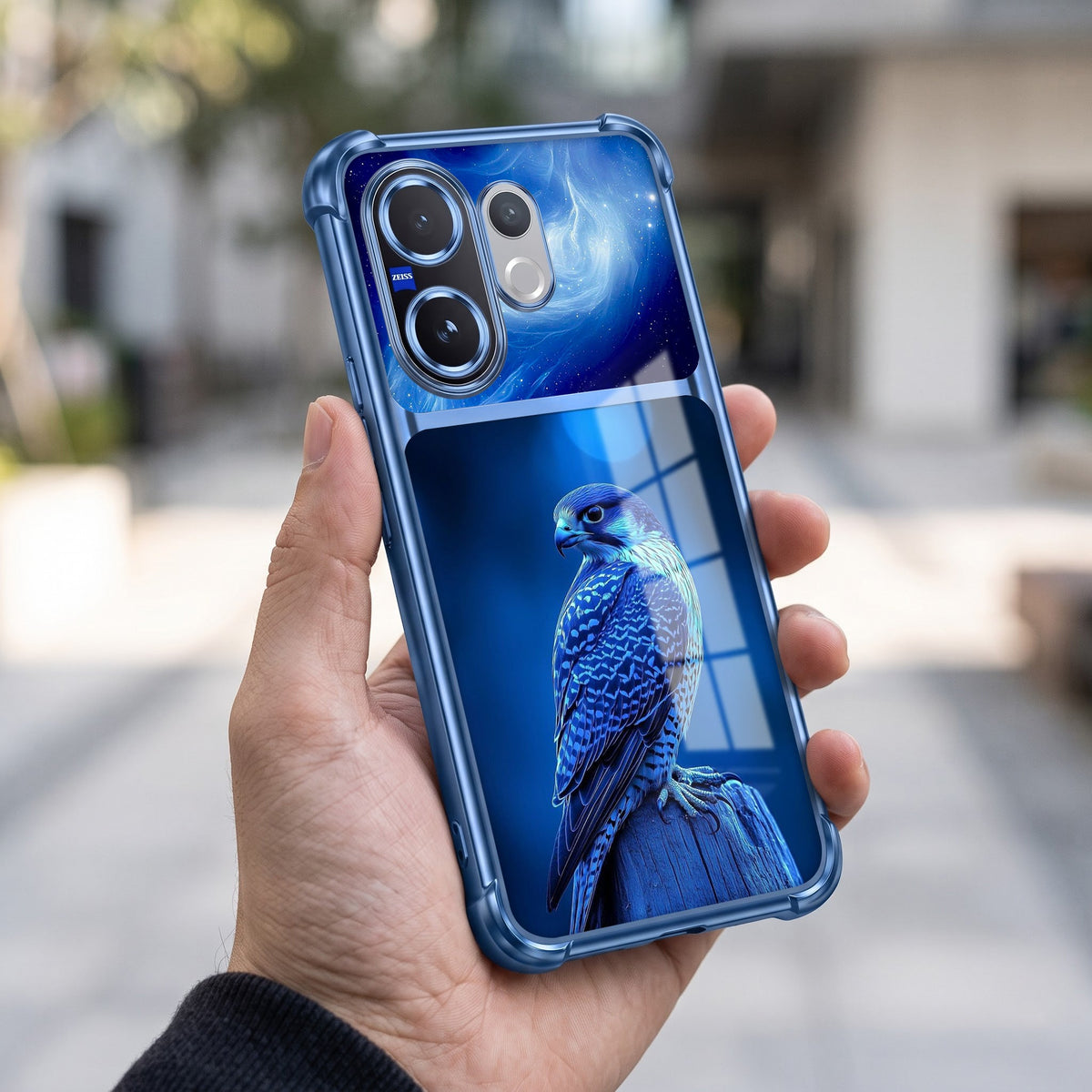Vivo V60 5G Royal Falcon Dual-Tone Transparent Airbags Case