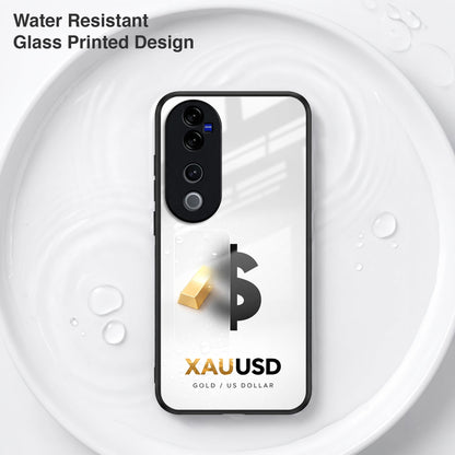 Vivo V40 Pro 5G Luxury XAU/USD Acrylic Glass Back Case