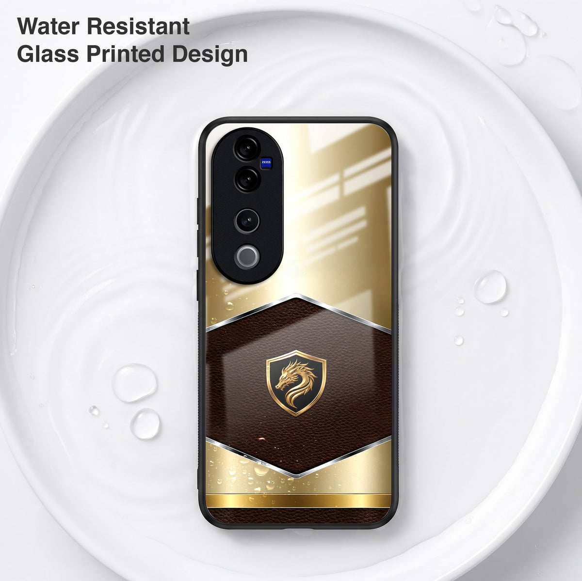 Vivo V40 Pro 5G Dragon Crest Acrylic Glass Back Case