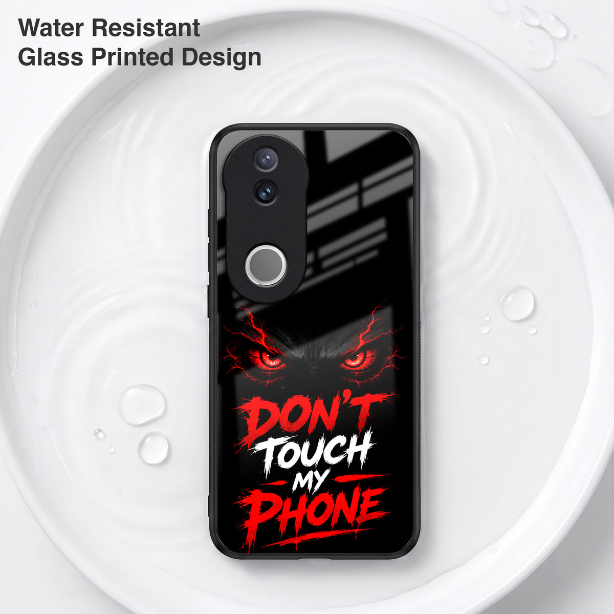 Vivo V50 5G Don't Touch My Phone Acrylic Glass Back Case