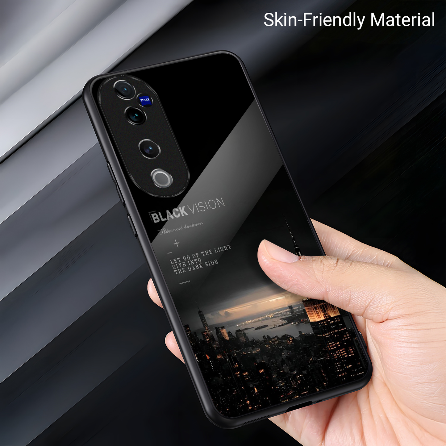 Vivo V40 Pro 5G Premium Acrylic Shockproof Glass Back Case (Tower)
