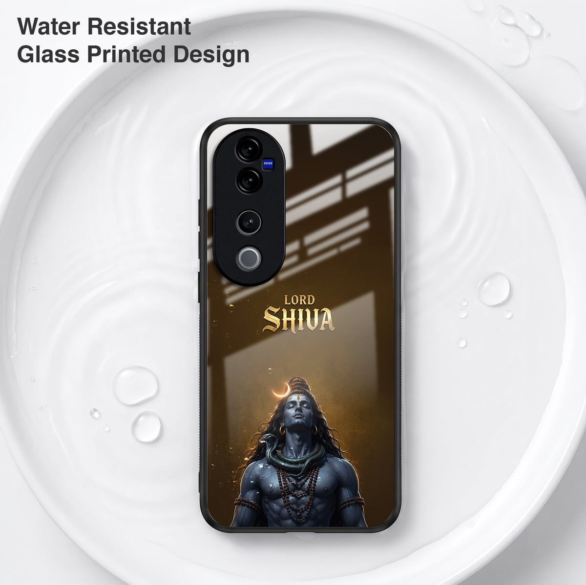 Vivo V40 Pro 5G Lord Shiva Acrylic Glass Back Case